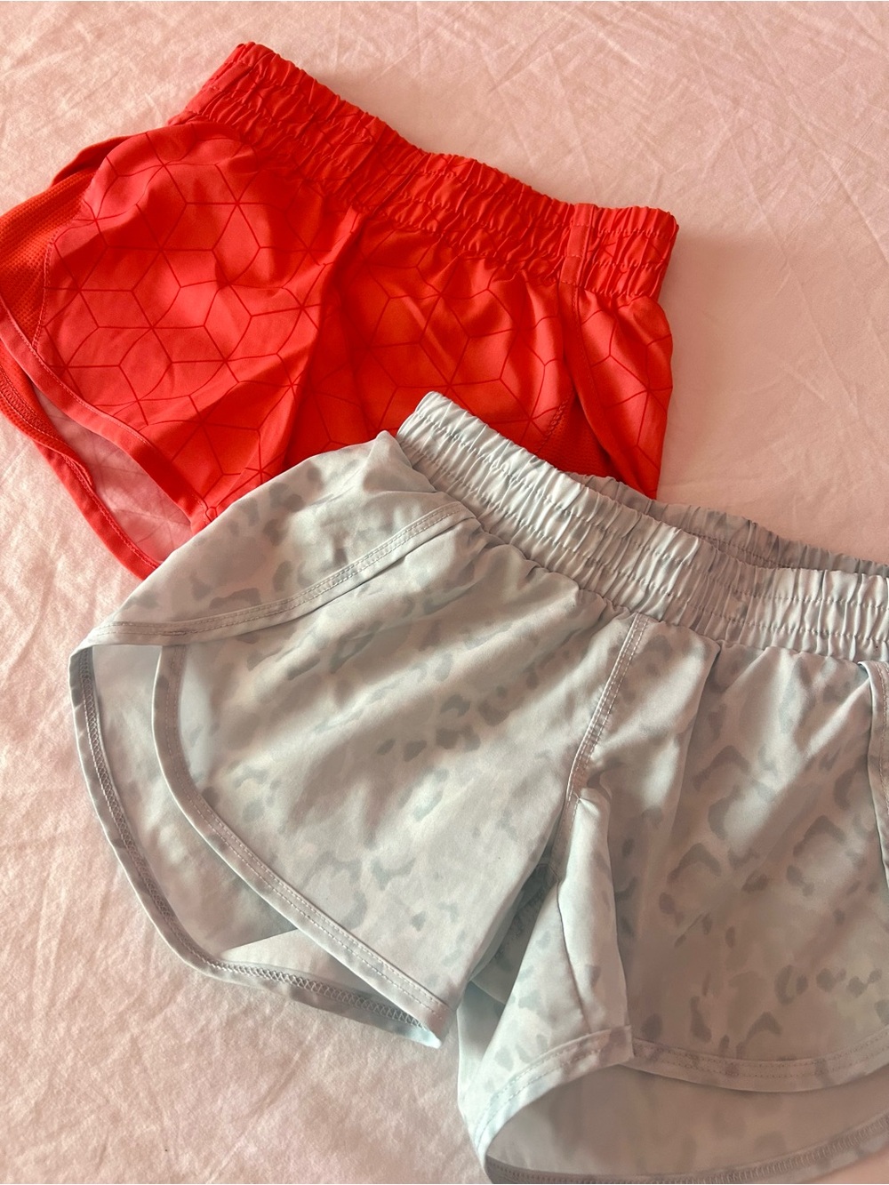 Kids XS (4/5) Red and Light Blue Athletic Shorts Duo
